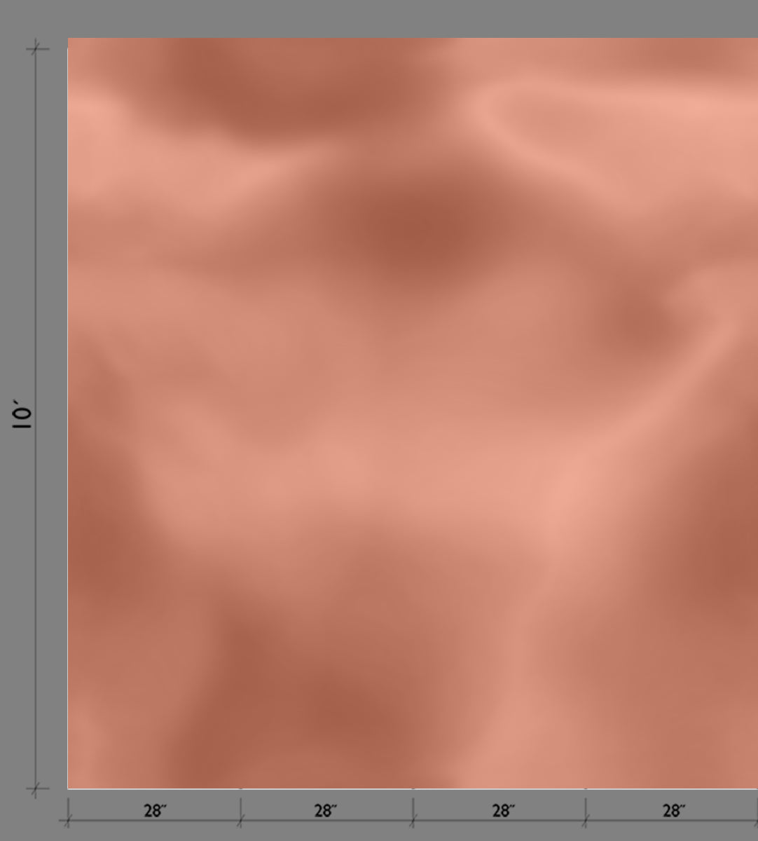 Electricity© Mural Wallpaper in Retro Rosegold