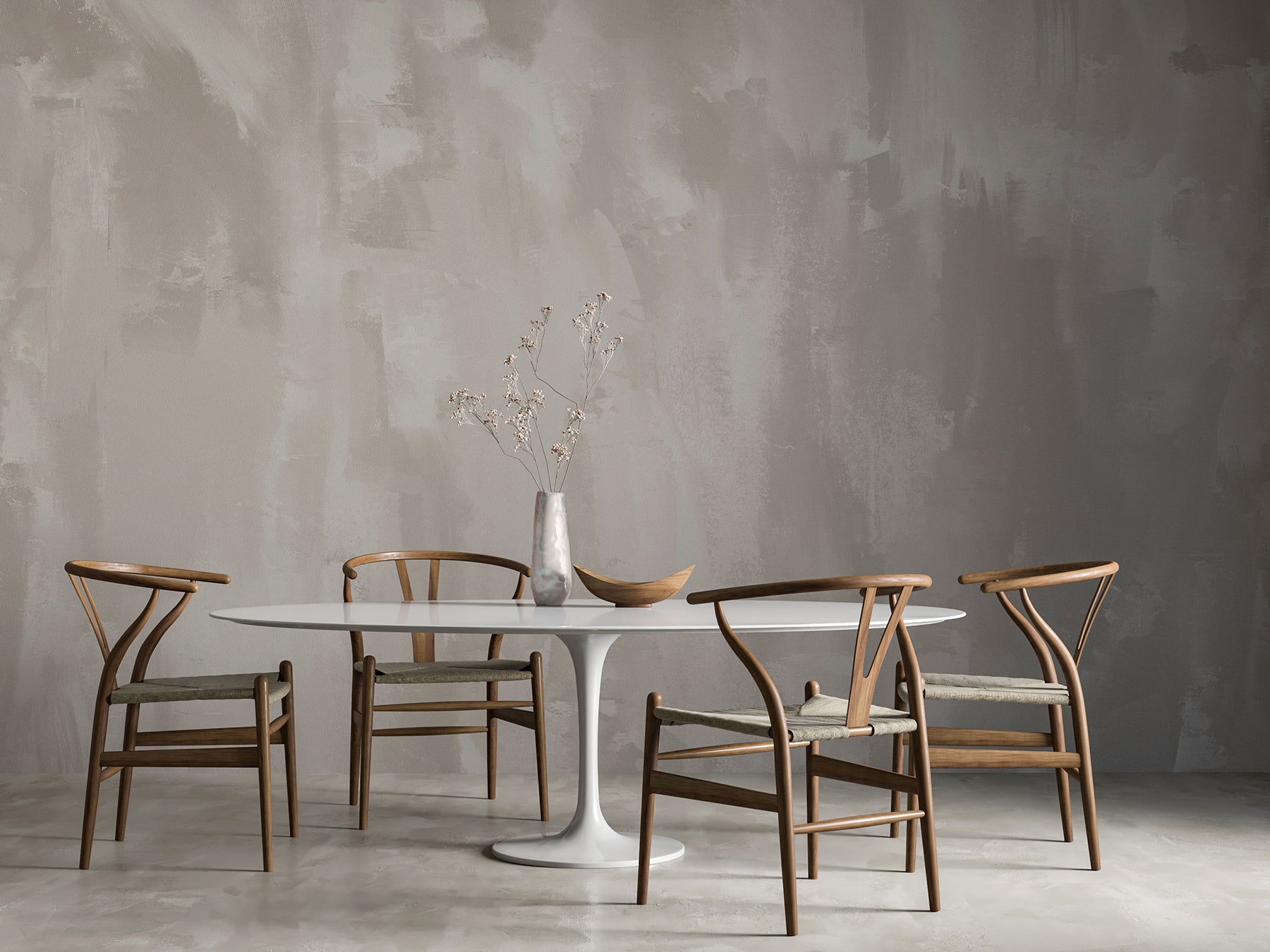 Rock Steady© Mural Wallpaper in Gris