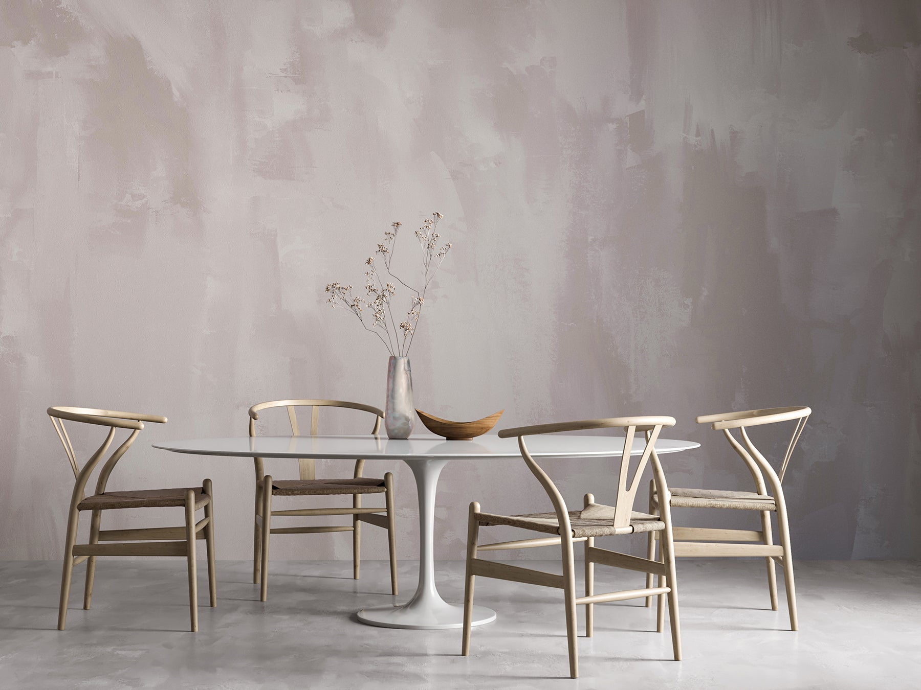 Rock Steady© Mural Wallpaper in Stone