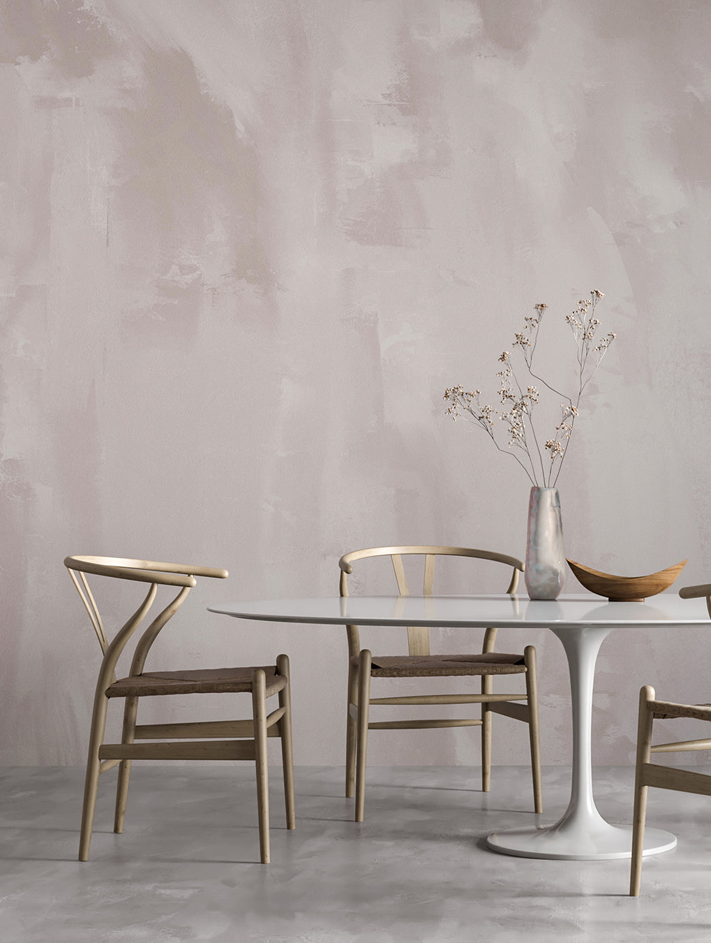 Rock Steady© Mural Wallpaper in Stone