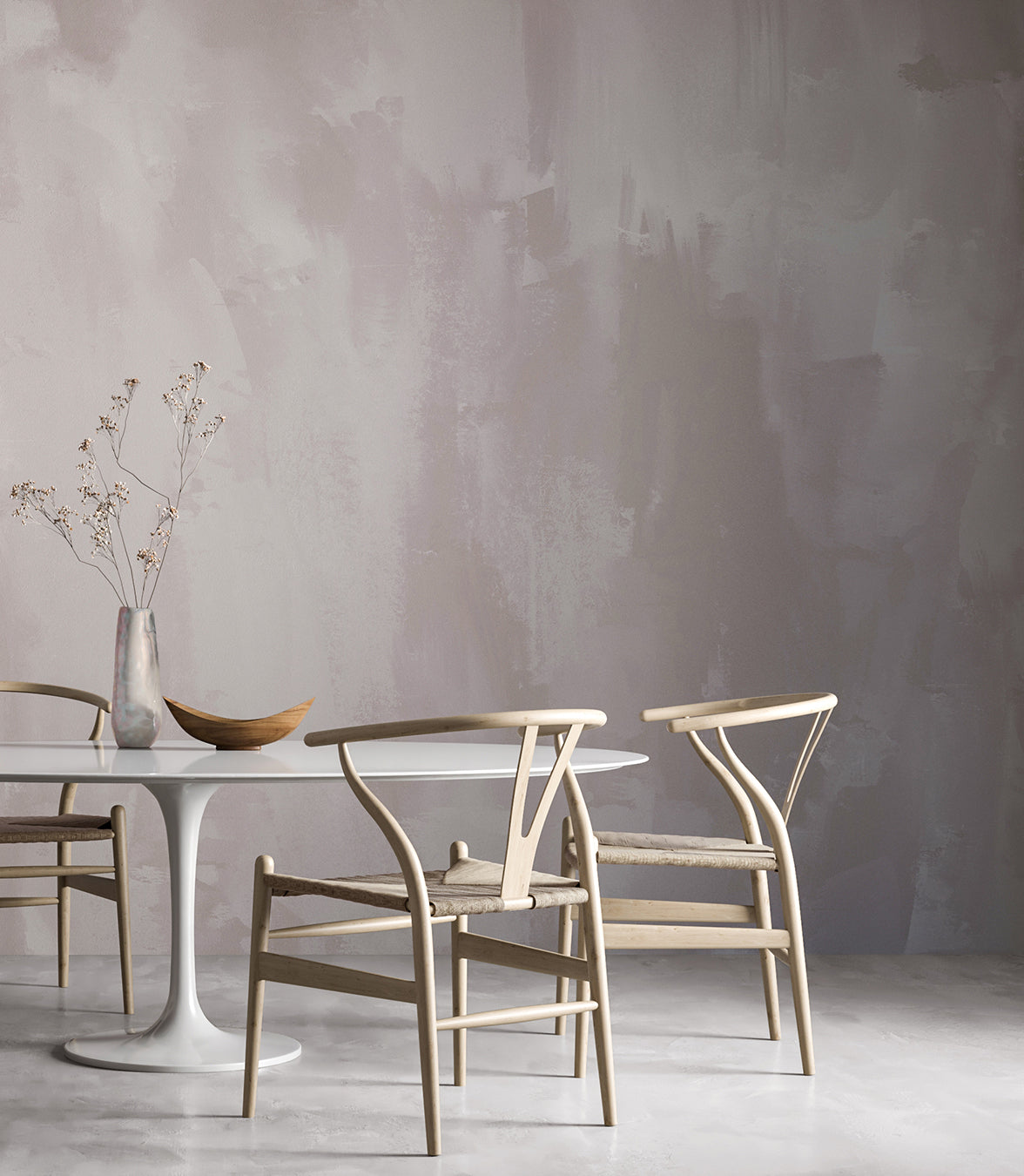 Rock Steady© Mural Wallpaper in Stone