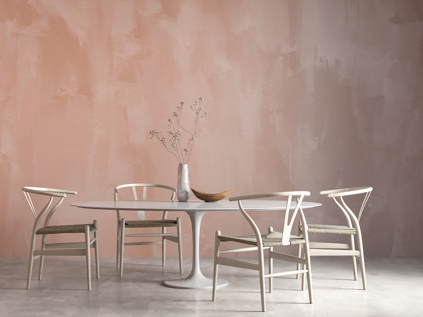 Rock Steady© Mural Wallpaper in Terracotta