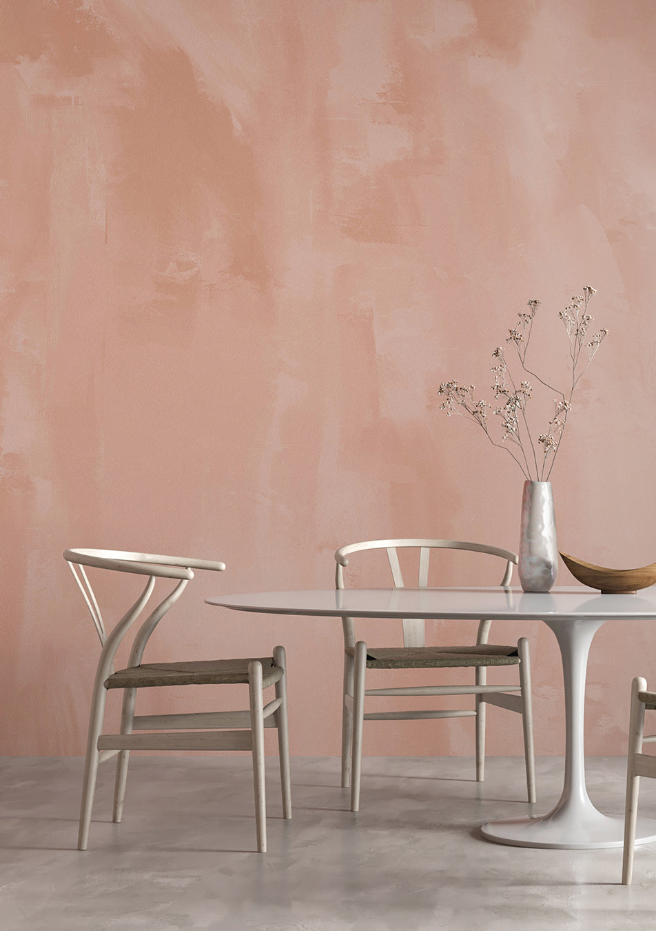 Rock Steady© Mural Wallpaper in Terracotta