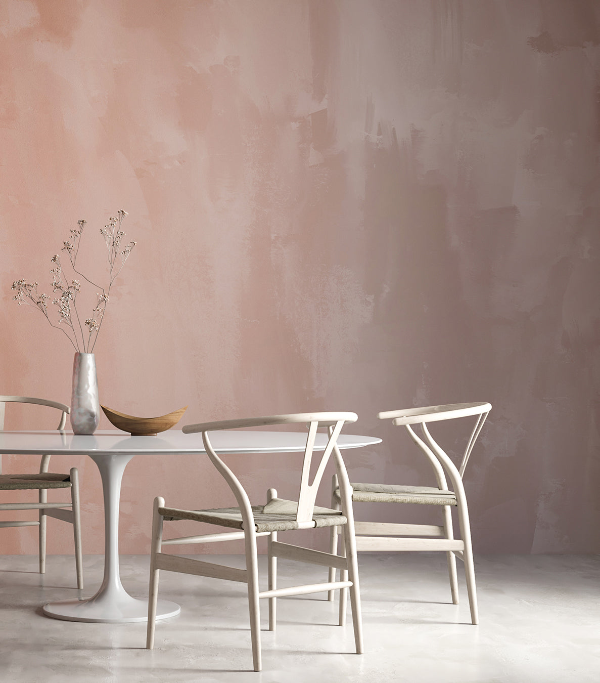 Rock Steady© Mural Wallpaper in Terracotta