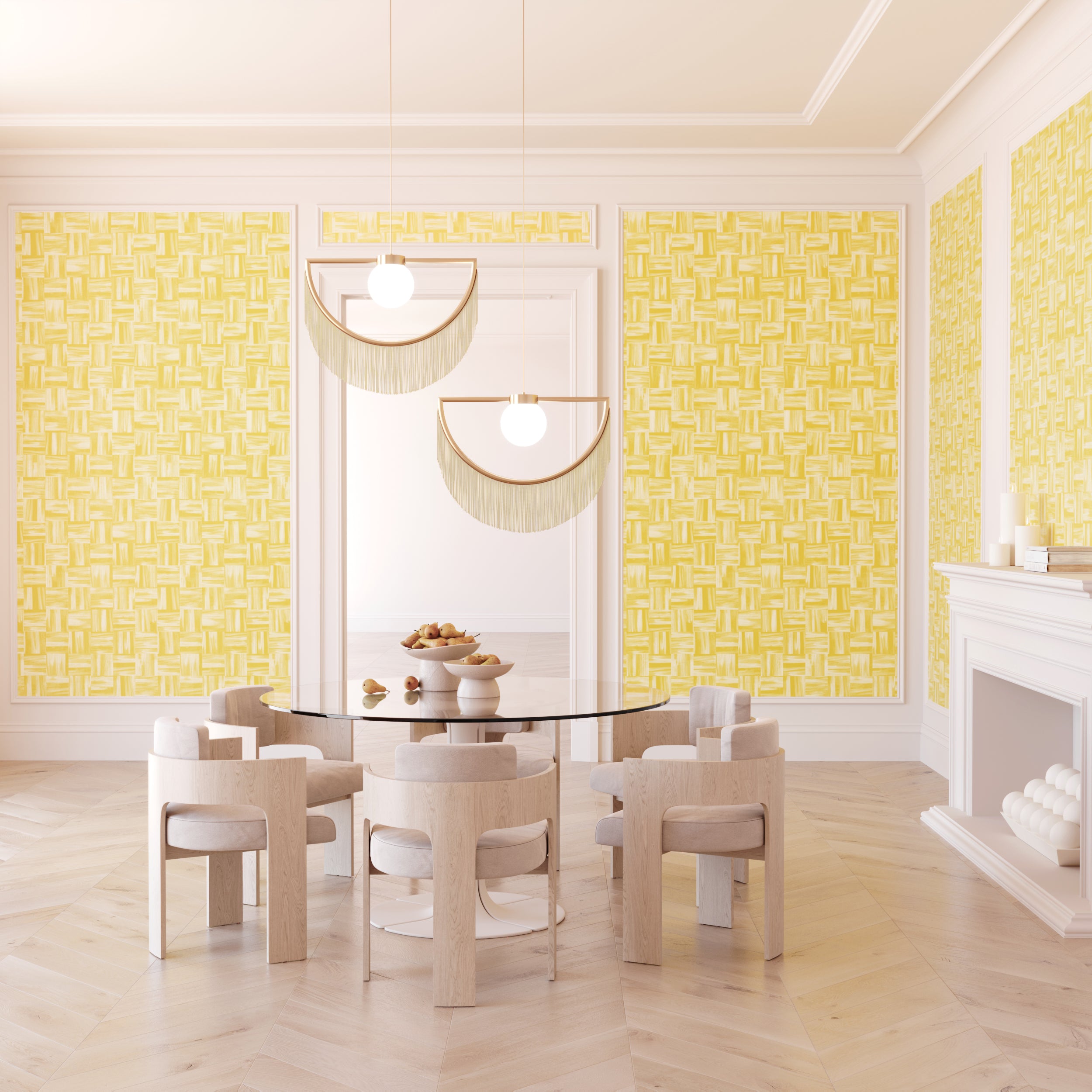 Saachi© Wallpaper in Buttercup