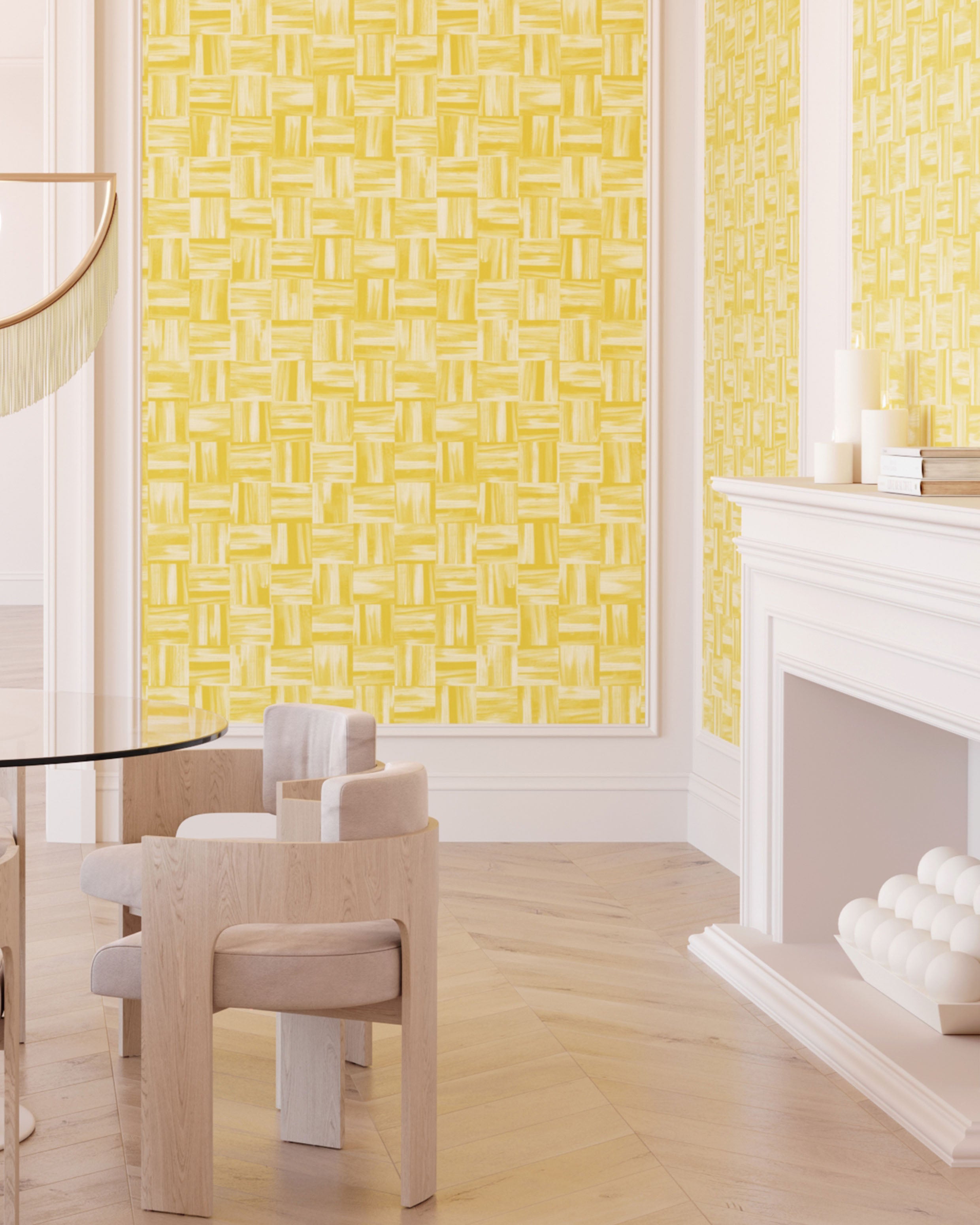 Saachi© Wallpaper in Buttercup