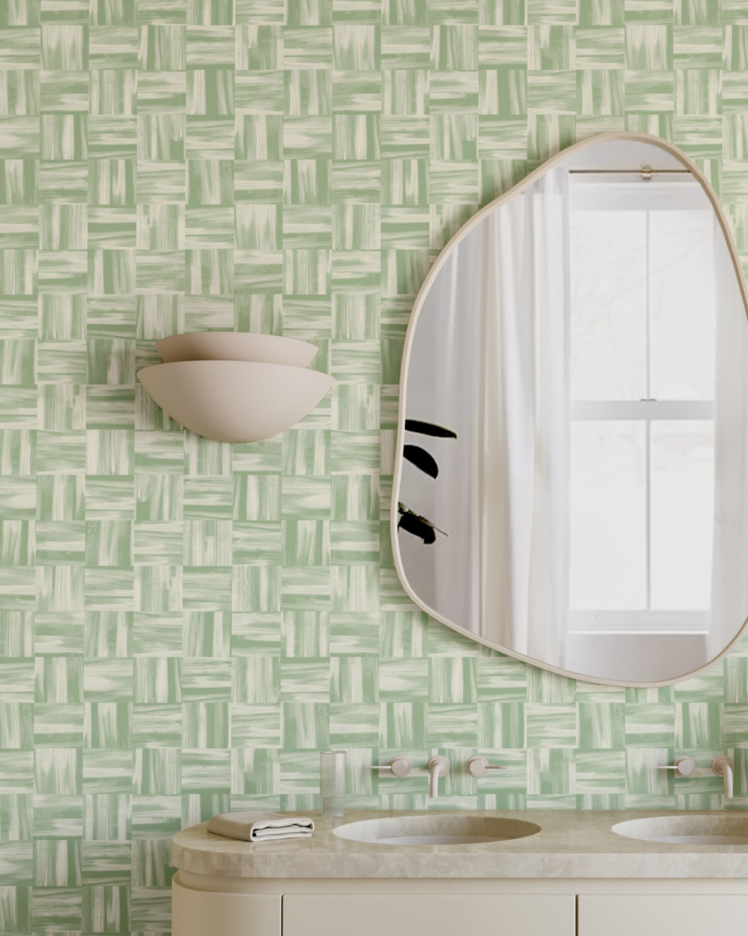 Saachi© Wallpaper in Olive