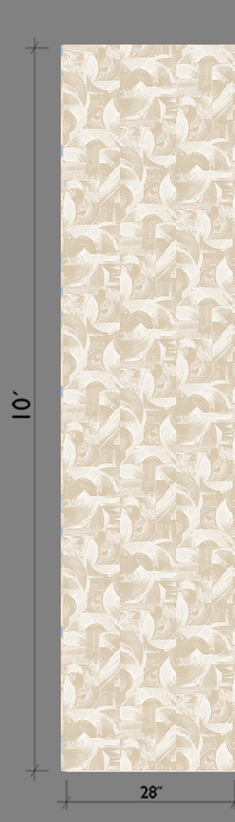 Block Party© Wallpaper in Sand