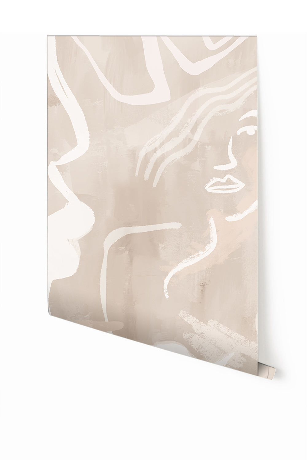 Famke© Mural Wallpaper in Sandstone