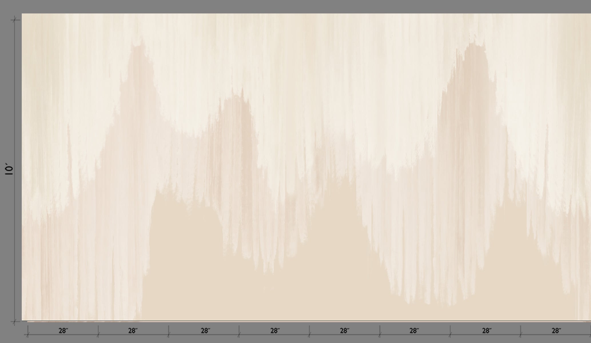 Wavelength© Mural Wallpaper in Cremé