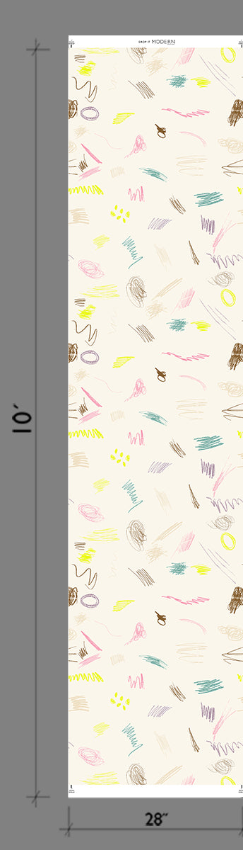 Scribble© Wallpaper in Neon