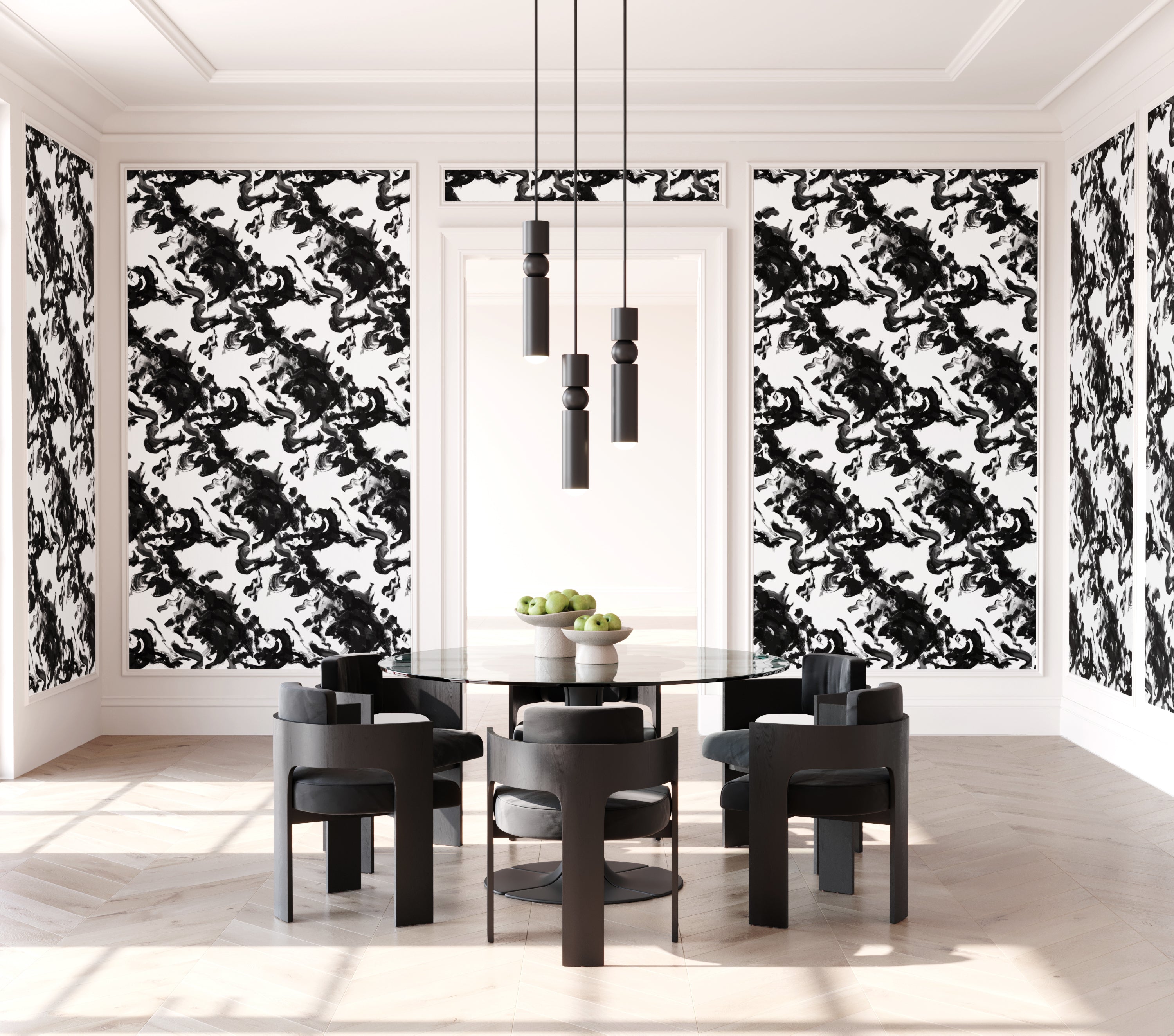 Tempest© Wallpaper in Black + White