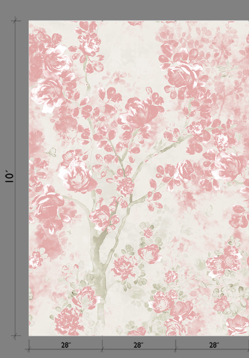 Eden© Mural Wallpaper in Petal