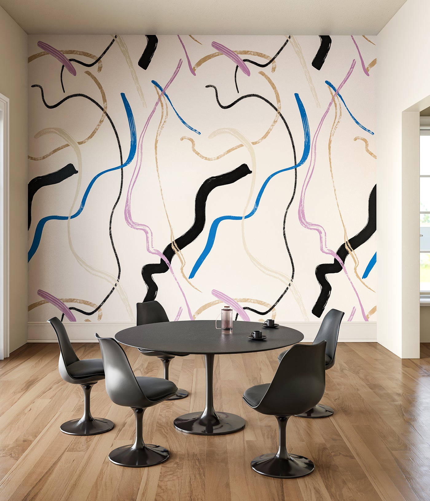 Terrain© Mural Wallpaper in Periwinkle