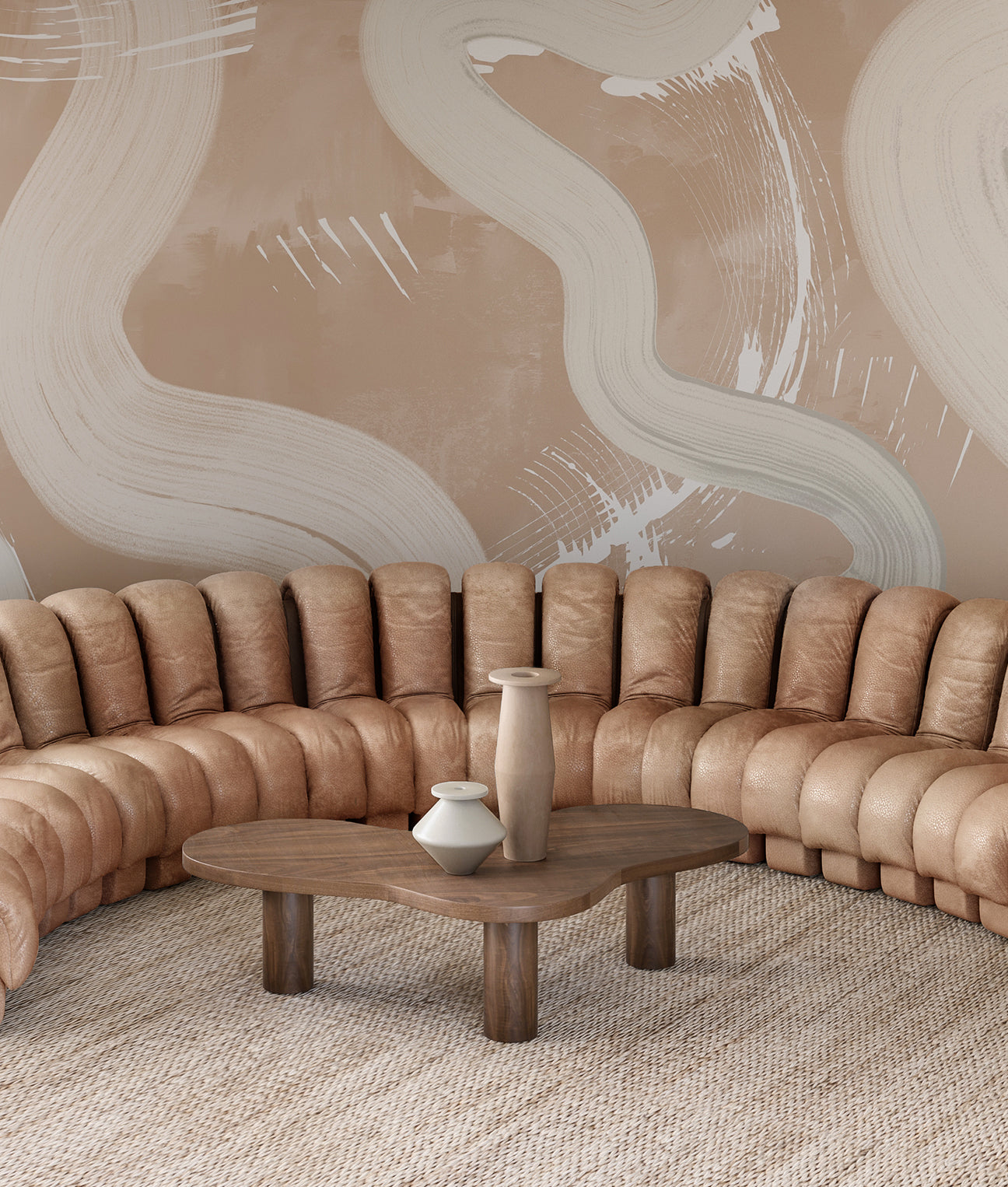 Untamed© Mural Wallpaper in Nude