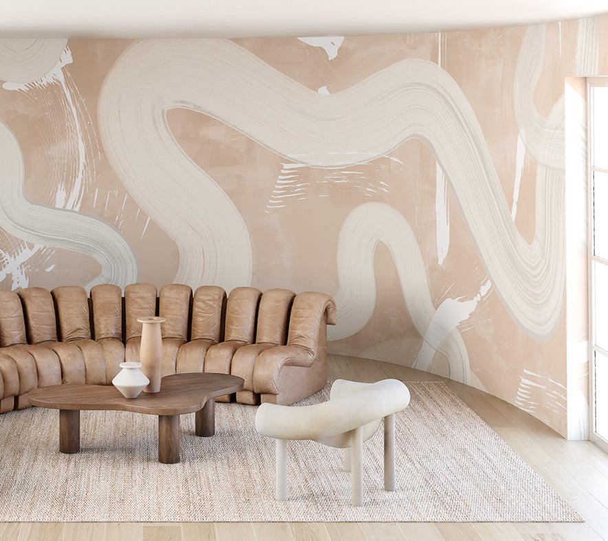 Untamed© Mural Wallpaper in Nude