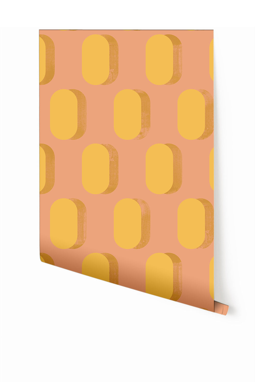 Pillbox© Wallpaper in Mustard