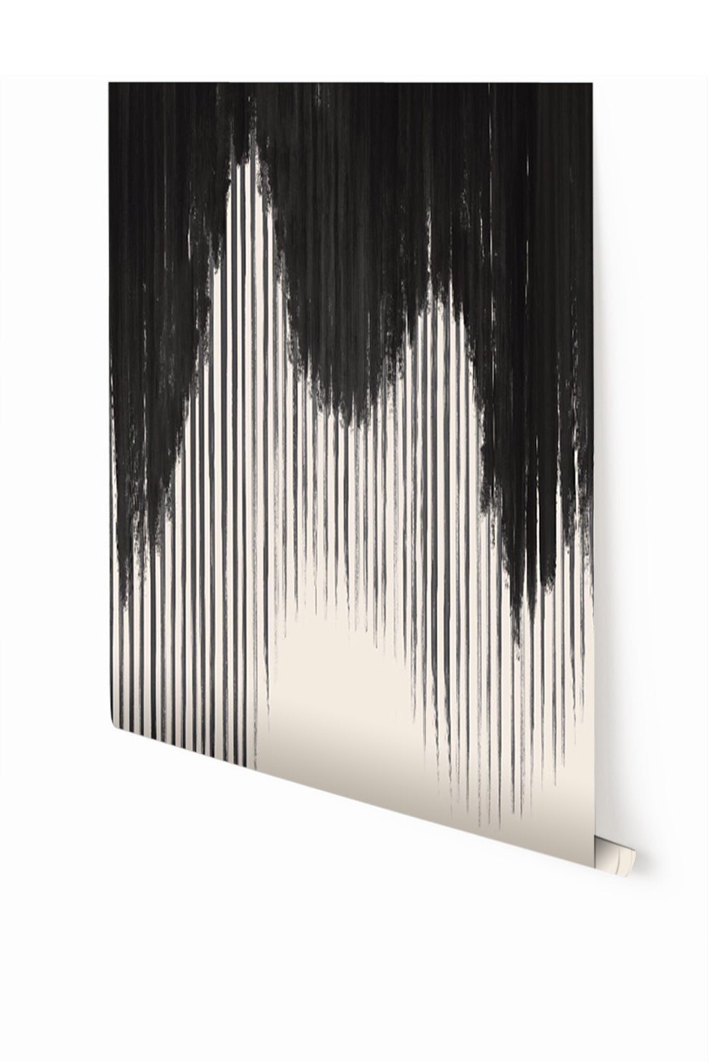 Wavelength© Mural Wallpaper in Charcoal