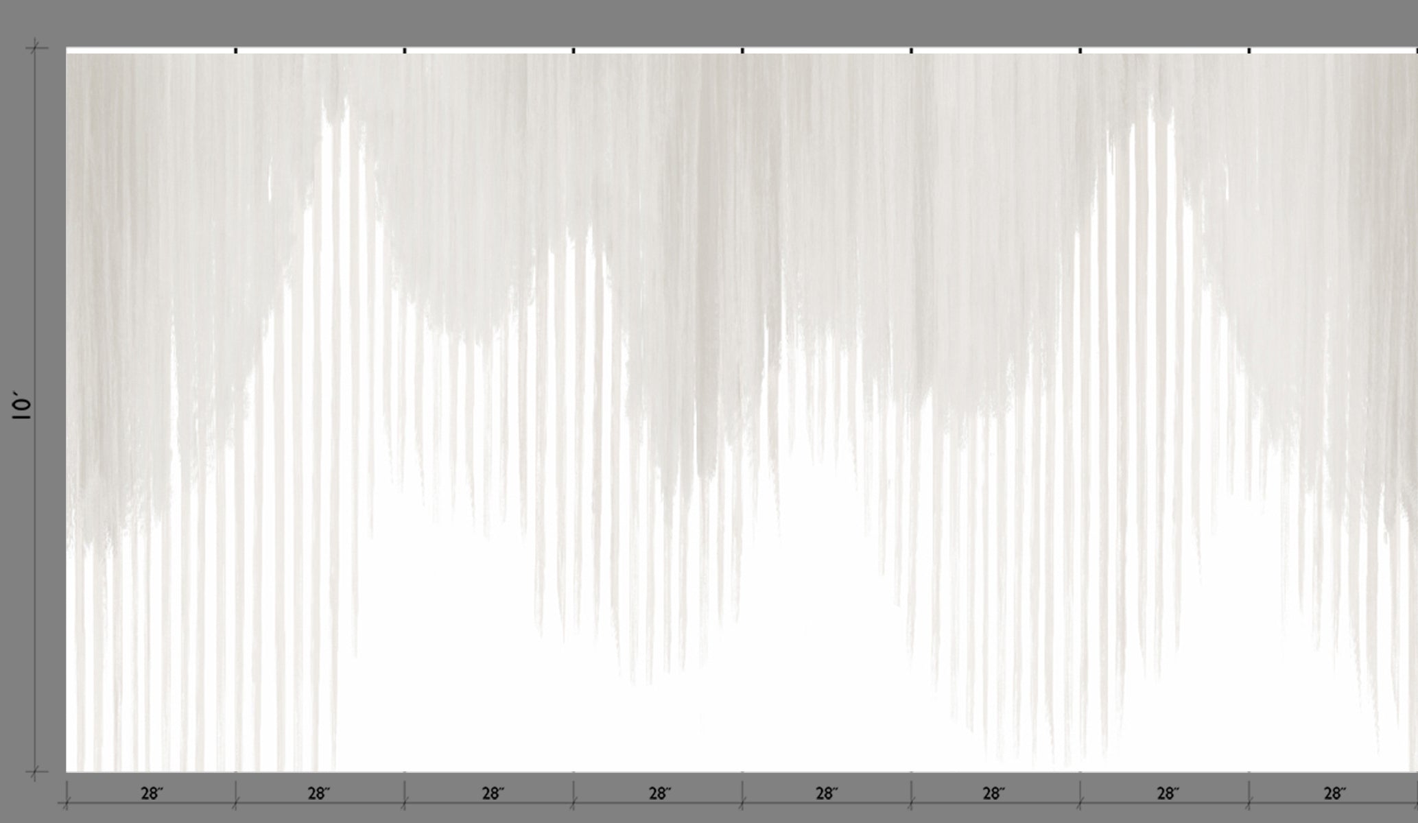 Wavelength© Mural Wallpaper in Grey