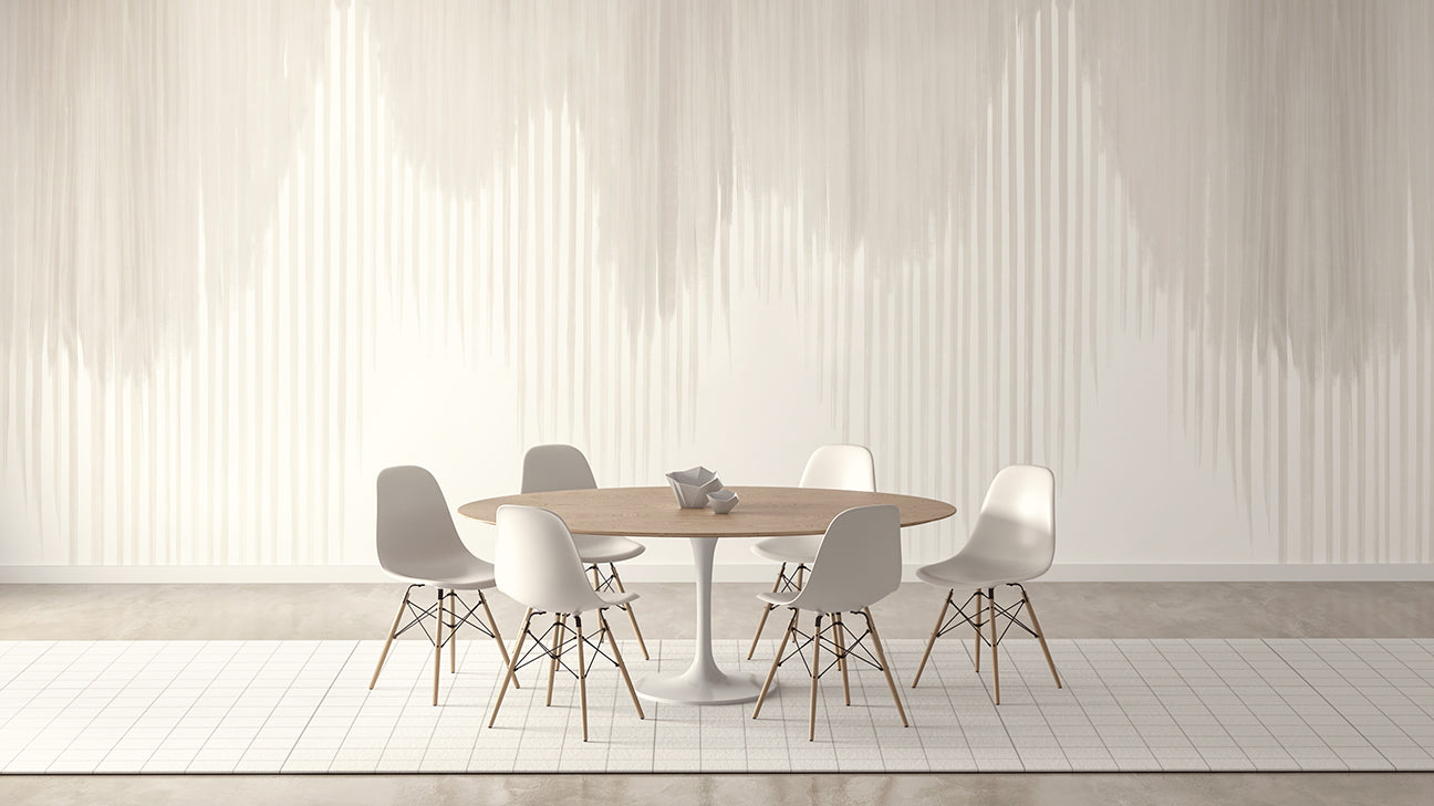 Wavelength© Mural Wallpaper in Grey