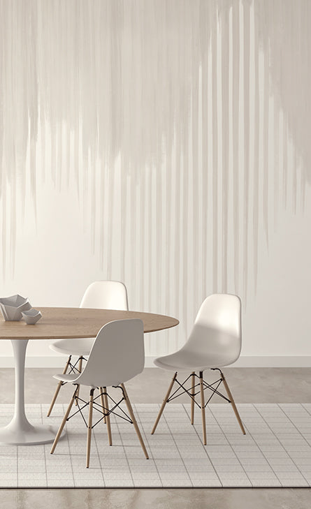 Wavelength© Mural Wallpaper in Grey