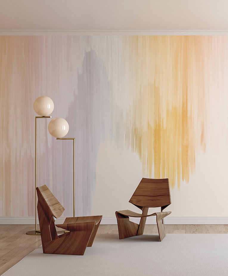 Wavelength© Mural Wallpaper in Pastel