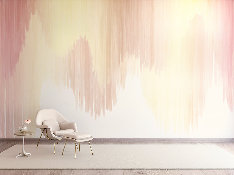 Wavelength© Mural Wallpaper in Wildflower