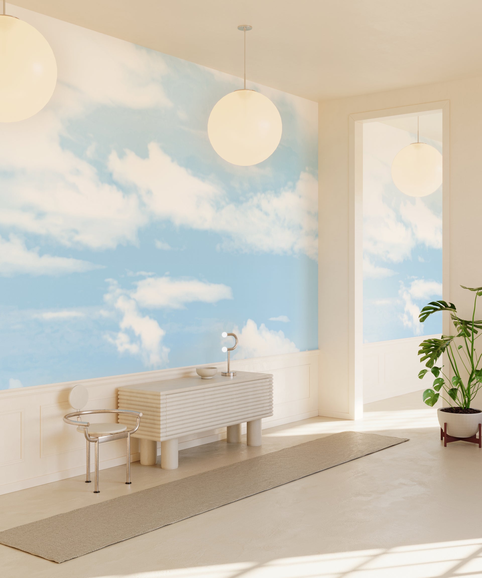 Sky Mural Wallpaper | Dreamy Terracotta Landscape main image 1