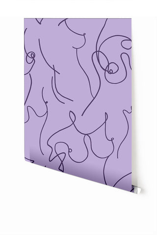 Bosom© Wallpaper in Purple
