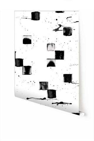 Finali© Mural Wallpaper in Black + White