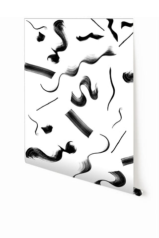 Fusilli© Wallpaper in black + white