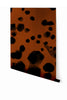 Midnight Oil MURAL© Wallpaper in Rust