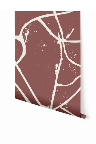 Playground© Mural Wallpaper in Crimson