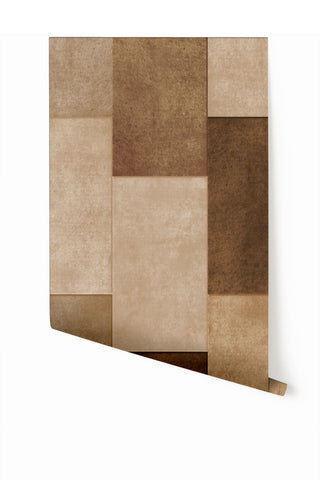 Rectangled© Mural Wallpaper in Teddy