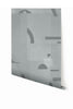 Shape Shifter© Mural Wallpaper in Slate Blue
