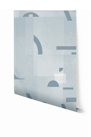 Shape Shifter© Mural Wallpaper in Stardust Blue