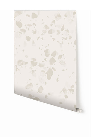 Terrazzo II© Wallpaper in Grey