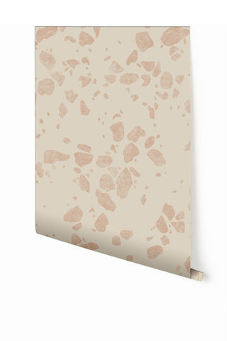 Terrazzo II© Wallpaper in Macaroon