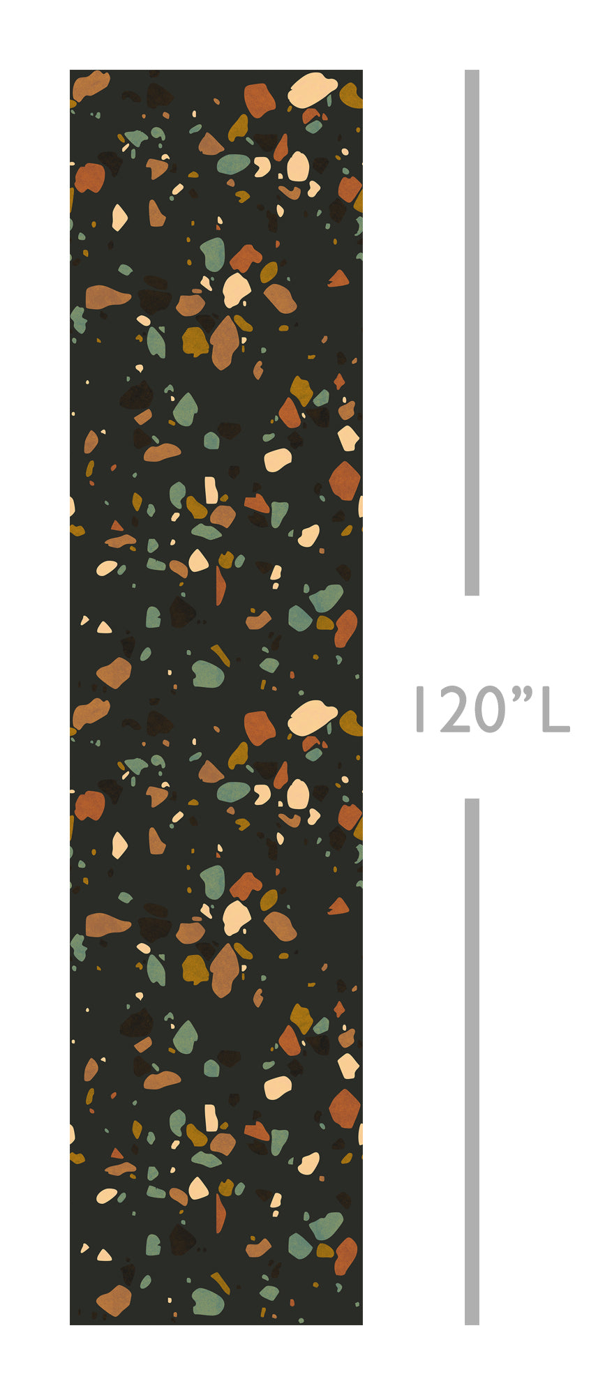 Terrazzo II© Wallpaper in Multicolor Black