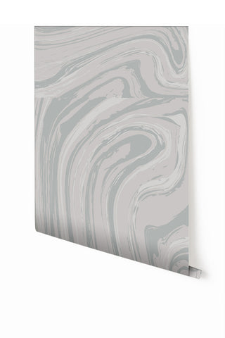 Crystalline© Mural Wallpaper in Dusty Grey