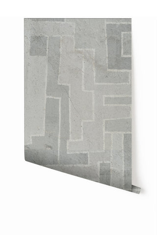 Tetris© Mural Wallpaper in Grey