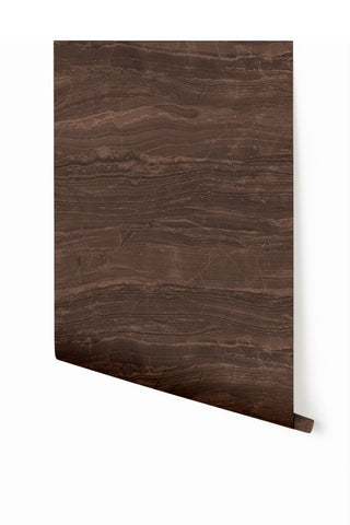 Travertine© Mural Wallpaper in Chocolate