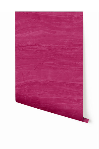 Travertine© Mural Wallpaper in Magenta