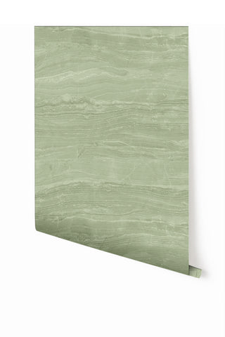 Travertine© Mural Wallpaper in Sage