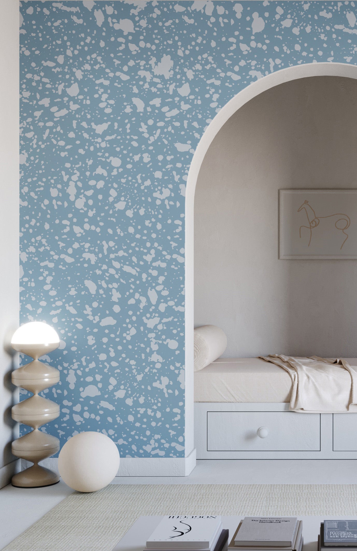 Appaloosa© Mural Wallpaper in Cornflower