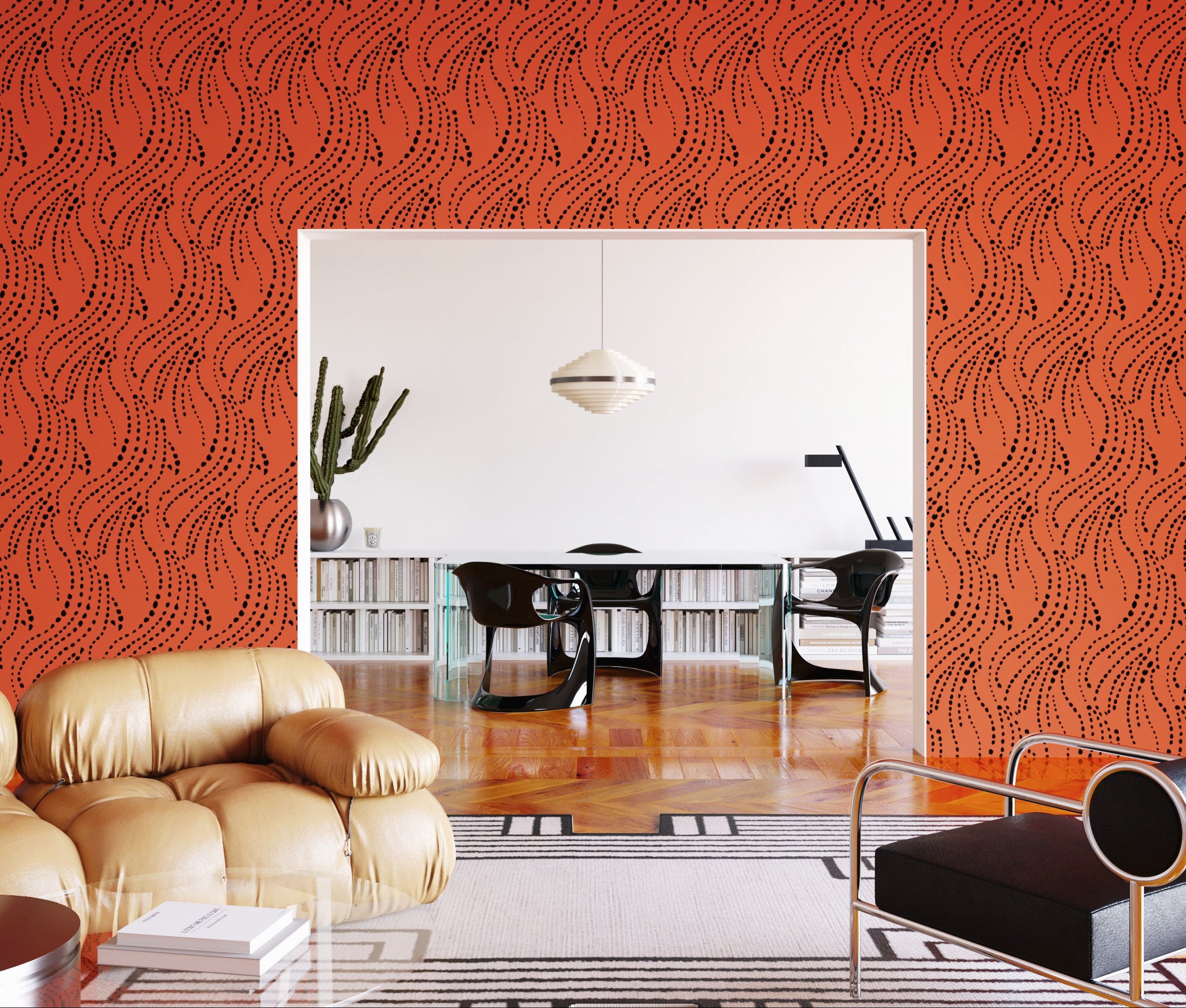 Branding Iron© Wallpaper in Brick + Black