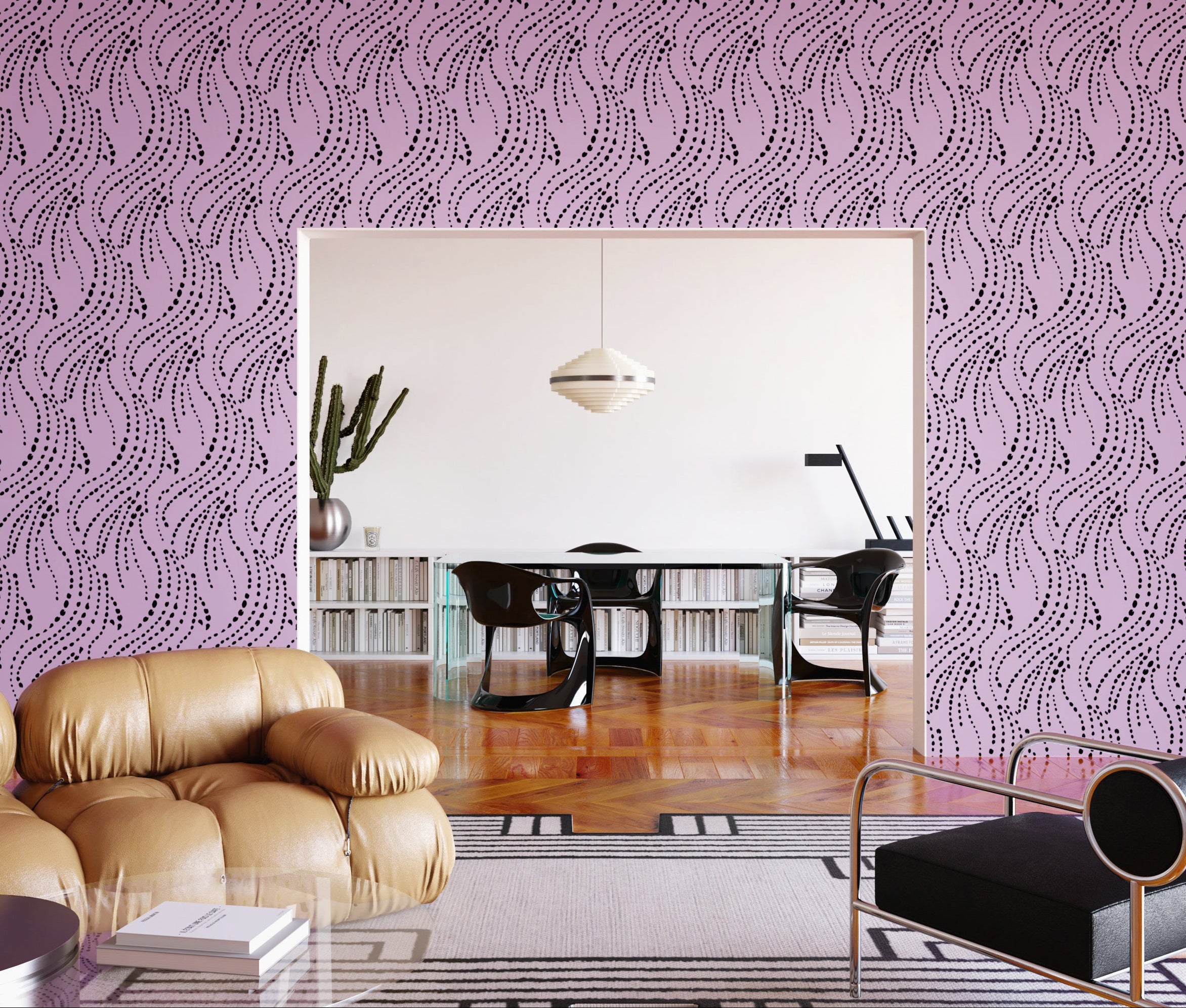 Branding Iron© Wallpaper in Purple + Black