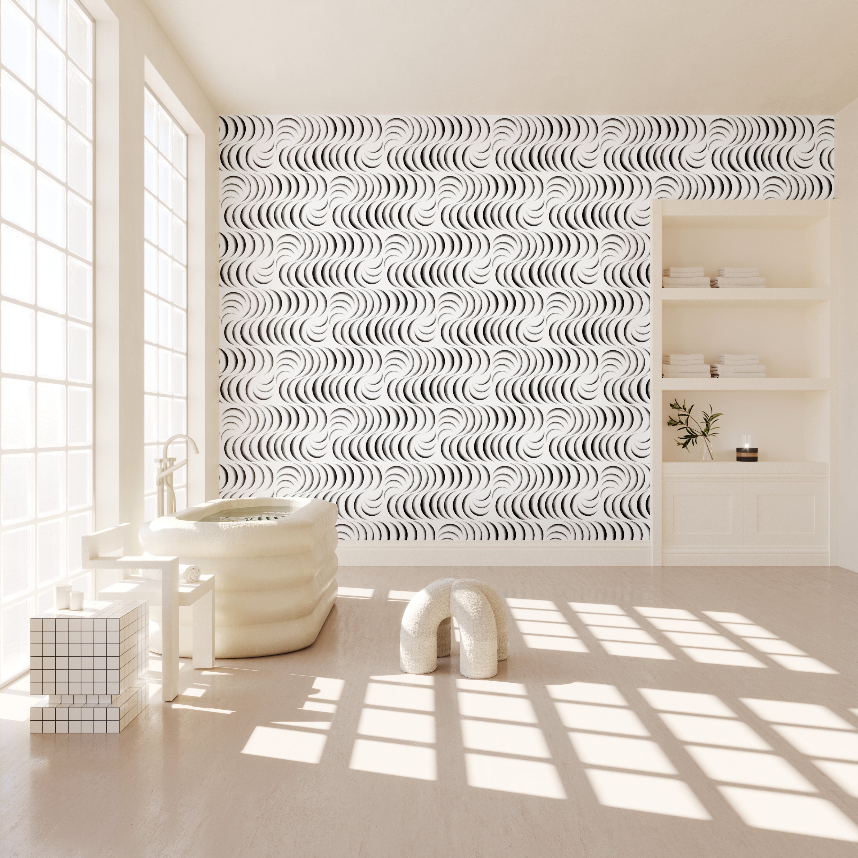 Petite Coque© Wallpaper in Black + White