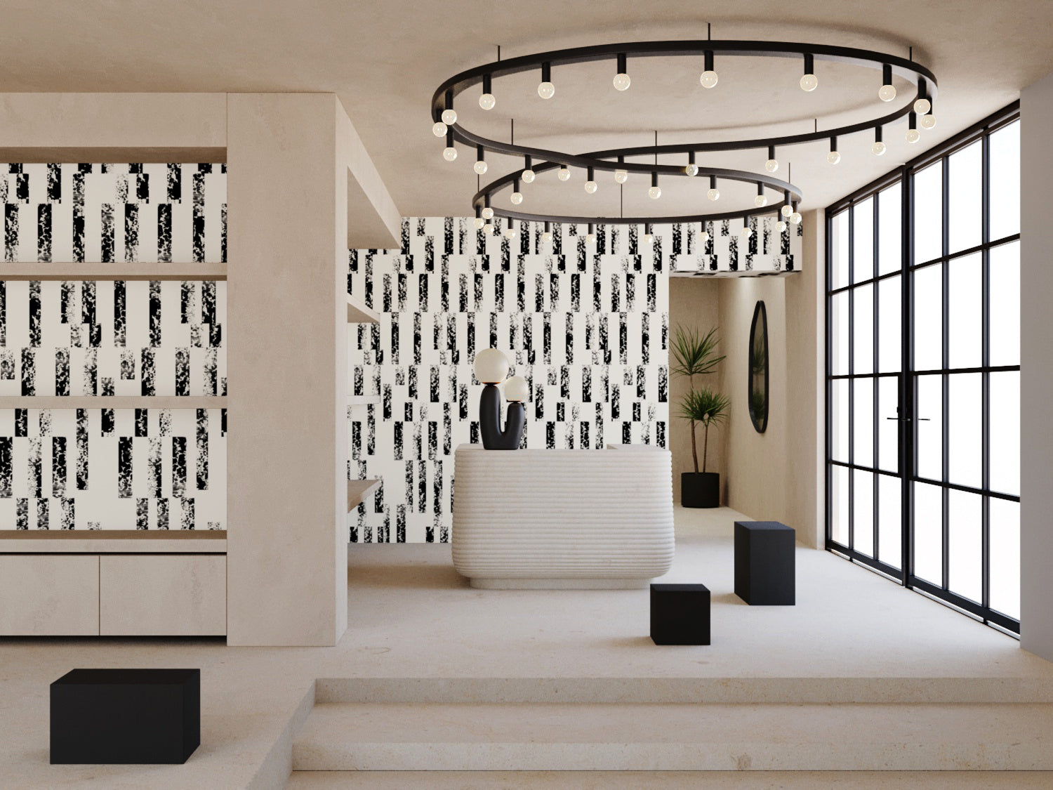 Corral© Wallpaper in Alabaster