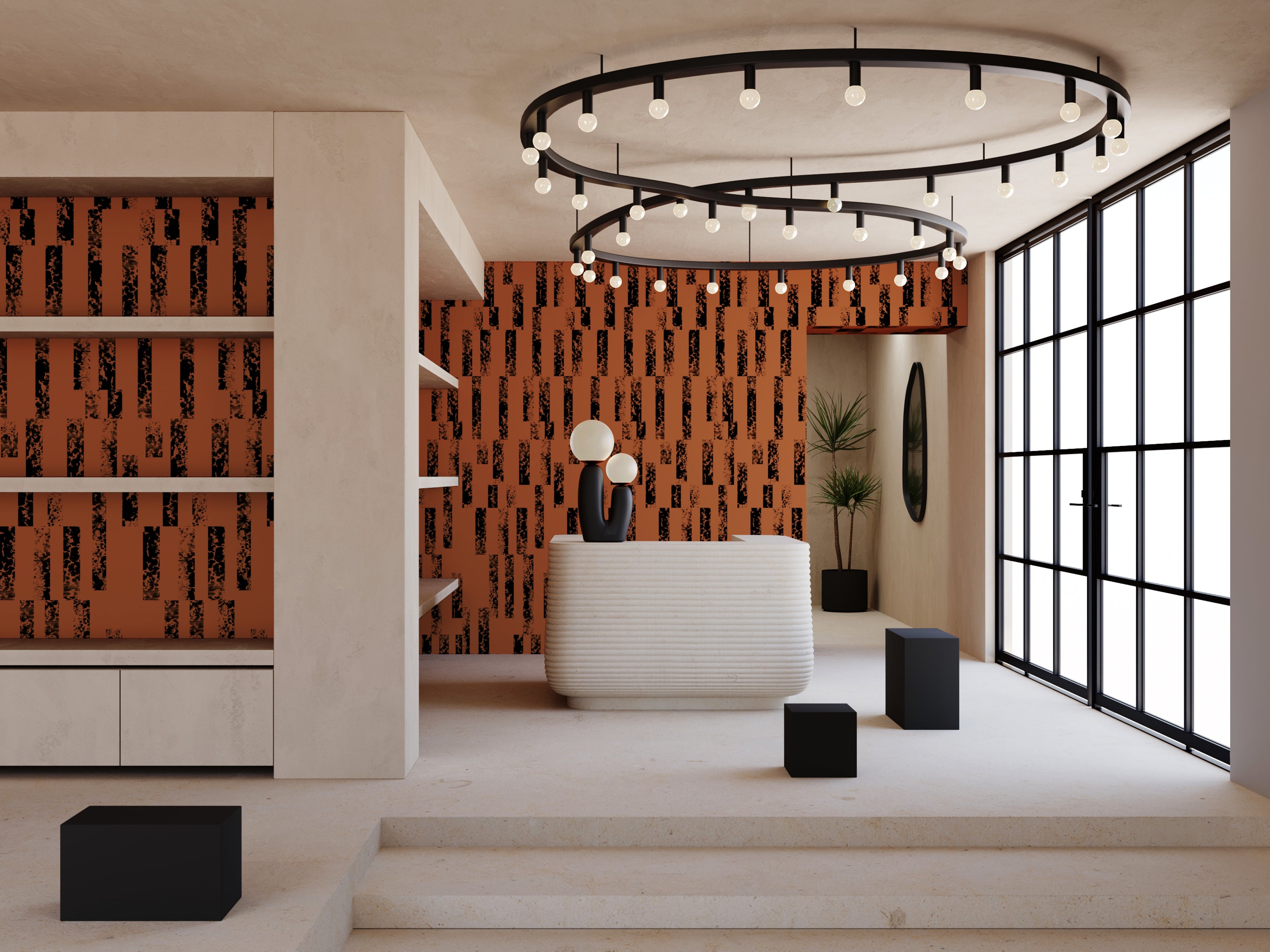 Corral© Wallpaper in Chestnut